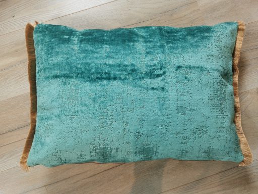 Kussen blauw/goud